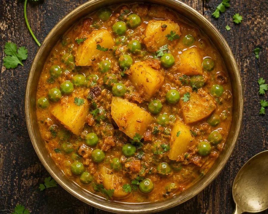 मटर आलू सब्ज़ी